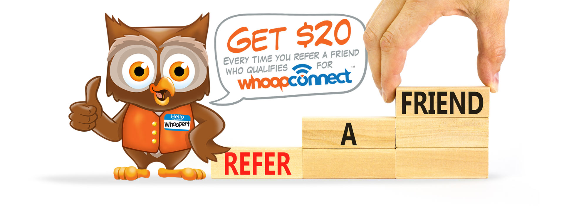 Get $20 Every time you refer a friend who qualifies for Whoop Connect!